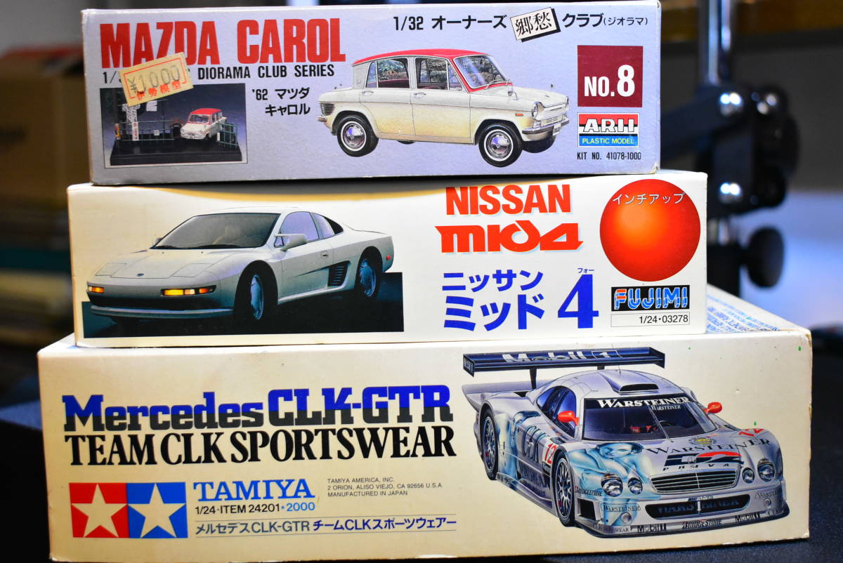  пластиковая модель  7 подставка    разные   разобранный    Nissan ...4  Celica  Supra   Soarer  лотус  CLK-GTR R89C ...  миникар (Minicar)   фото 10 шт.  публикация ...