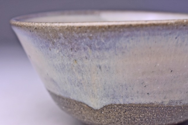中里太亀 ☆ 斑唐津 茶碗 ☆ 共箱 共布 個展DM( 同手掲載 ) ☆ 父