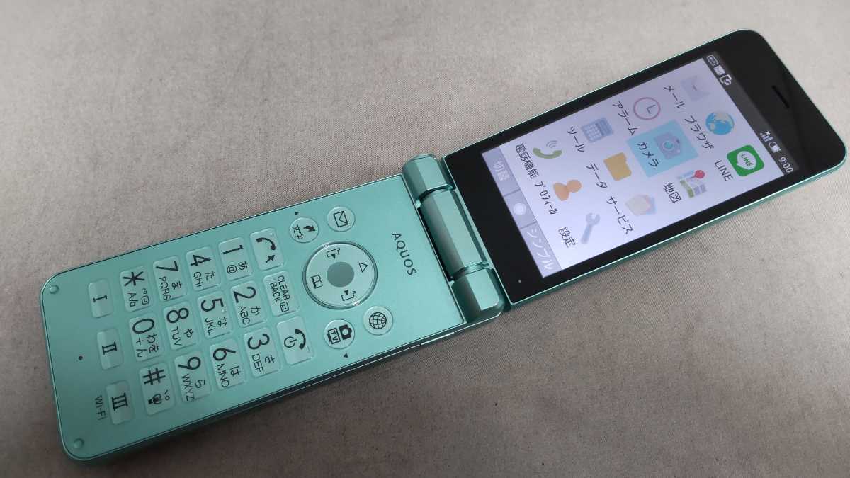SIMフリーSoftbank 601SH AQUOSケータイ2 黒◇良品111 | asta