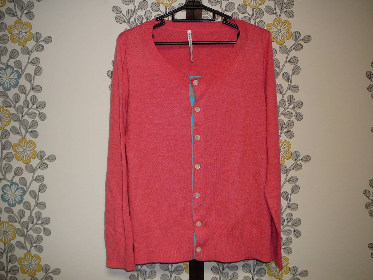  прекрасный товар Sunao Kuwahara вязаный кардиган свитер M розовый серия акционерное общество ei сеть 