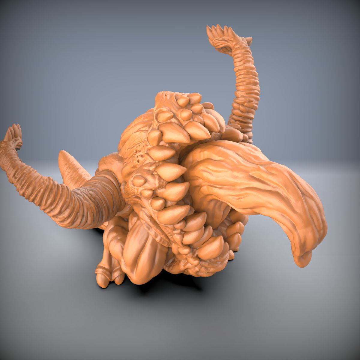ワープモンスター　ポーズC （Warp Monster Pose C）モンスター（D&D・TRPG用）3Dプリント ミニチュア　未塗装_画像6