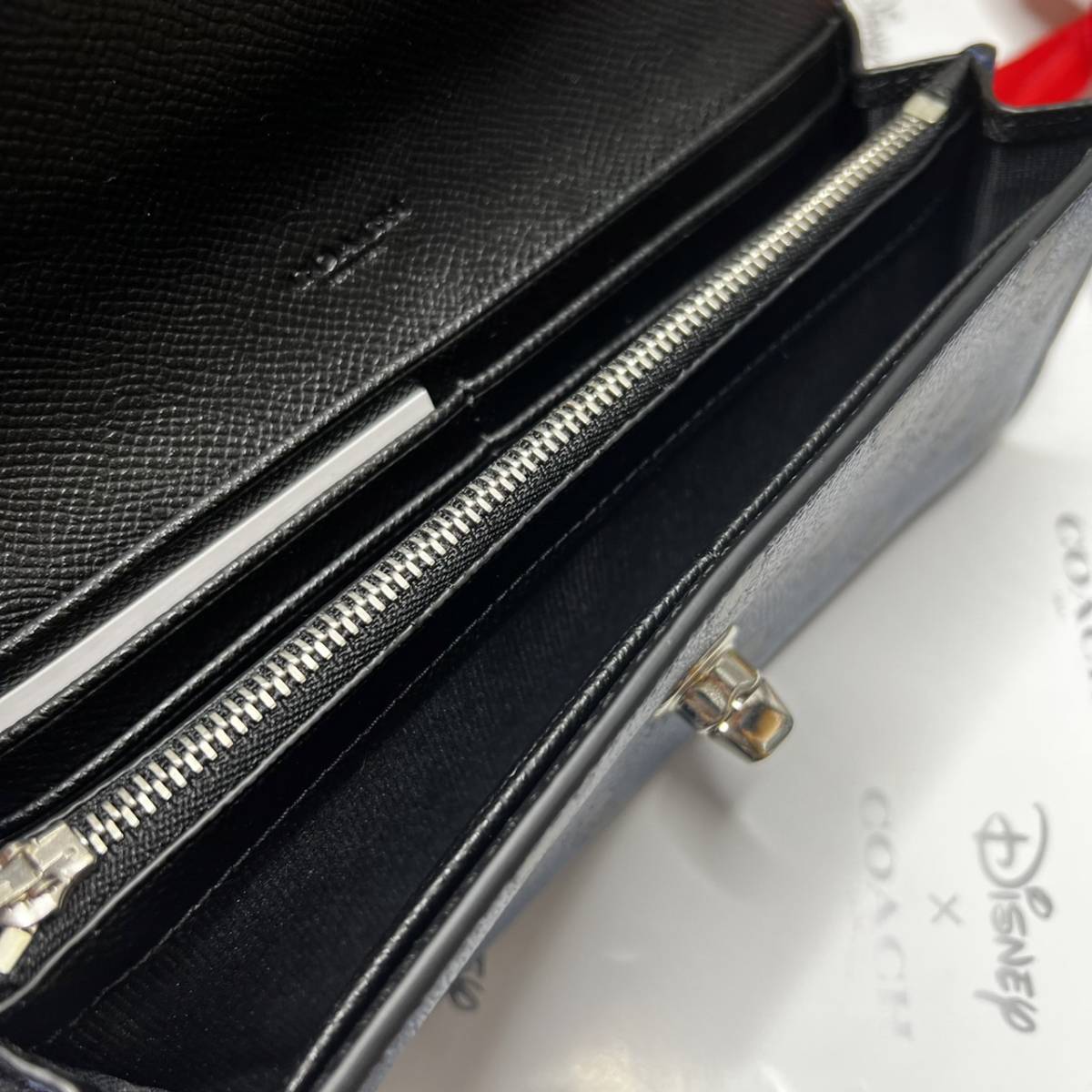 経典ブランド ✨COACH クロスグレイン レザー ポップ エンベロープ