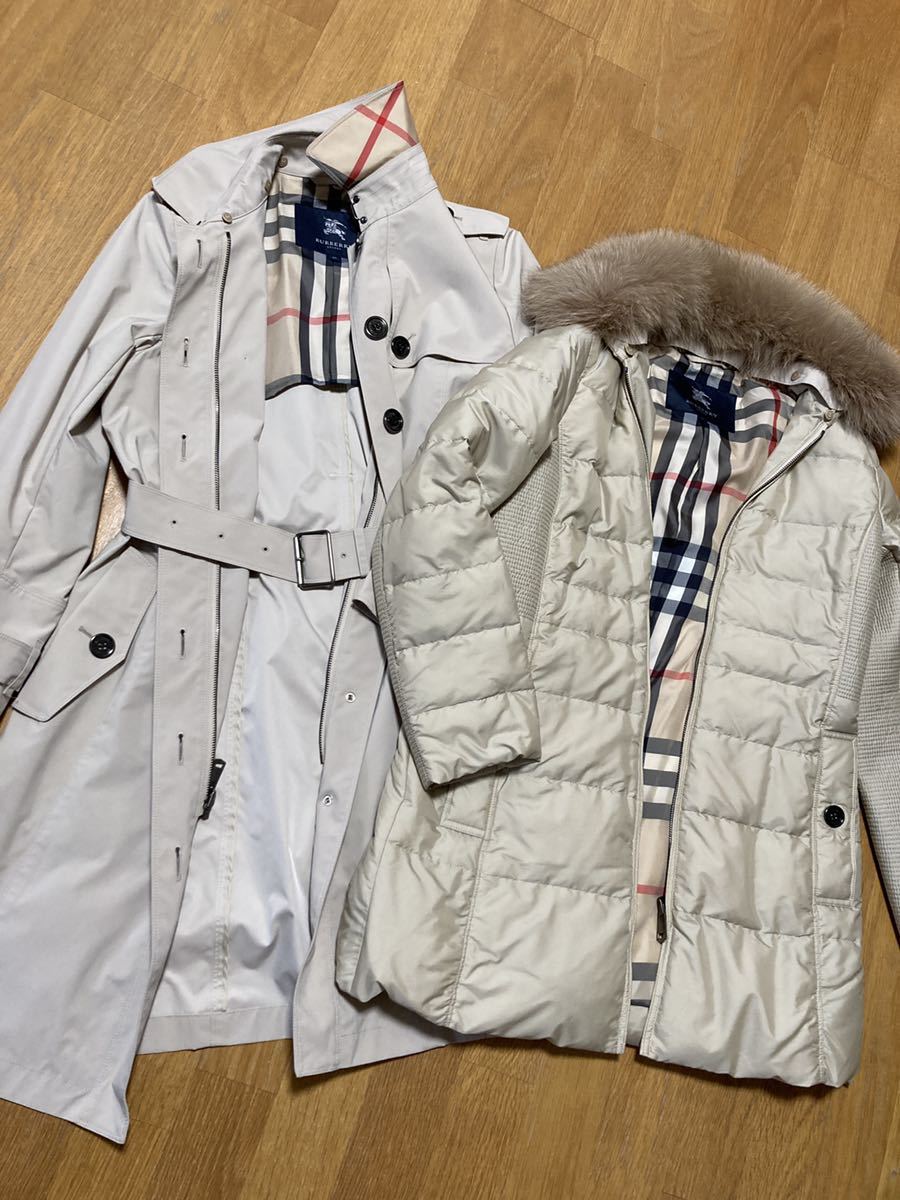 極美品】BURBERRYLONDON バーバリーロンドン 40 3way フォックスファー