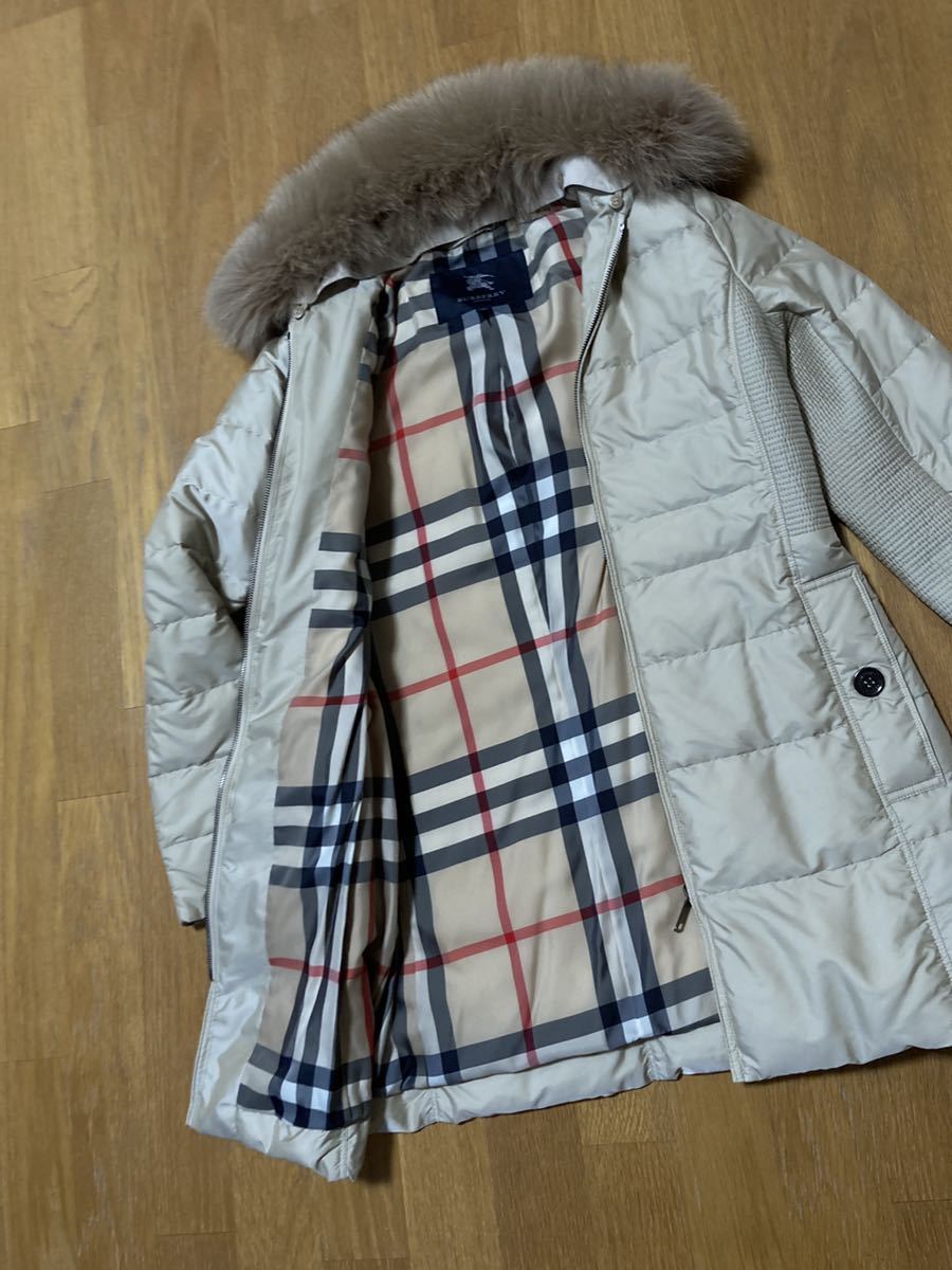 極美品】BURBERRYLONDON バーバリーロンドン 40 3way フォックスファー