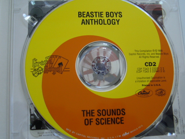 CD/Beastie Boys/Anthology：The Seconds Of Science/２×CD/USA盤/1999年盤/CDP 7243 5 22940 2 2/ 試聴検査済み_CD-2の写真です。