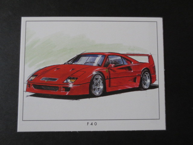  Britain made automobile card set * Ferrari - collection *FERRARI* Italy car *F40*F50*250GTO*512BB* Testarossa * supercar 