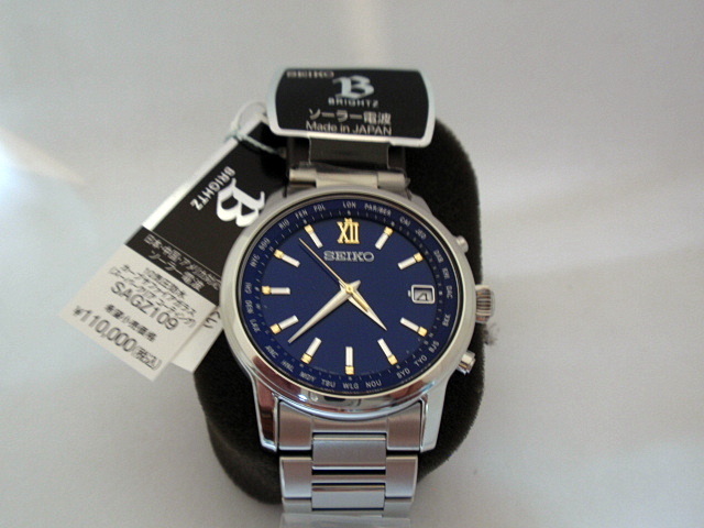 ☆セイコーSEIKO ブライツ BRIGHTZ SAGZ109★エターナルブルー限定モデル1,000本★ソーラ電波★メーカー保証付★未使用/新品★送料無料