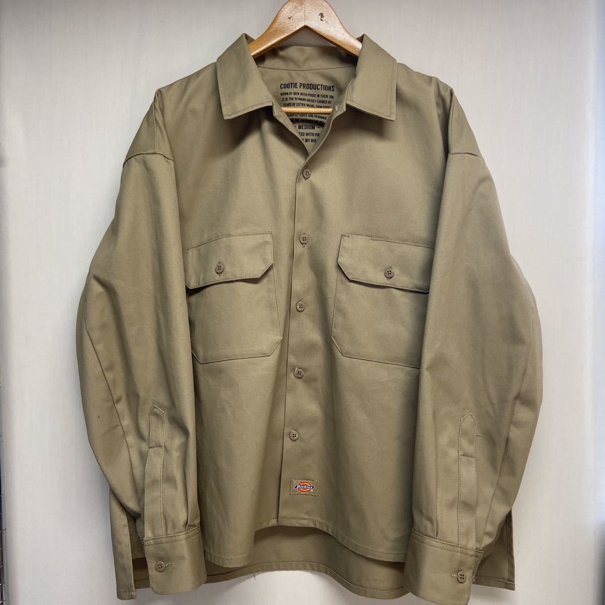 【COOTIE クーティー】×DICKIES ディッキーズ T/C CPO JACKET シャツジャケット M ベージュ コットン 2112oki_画像1