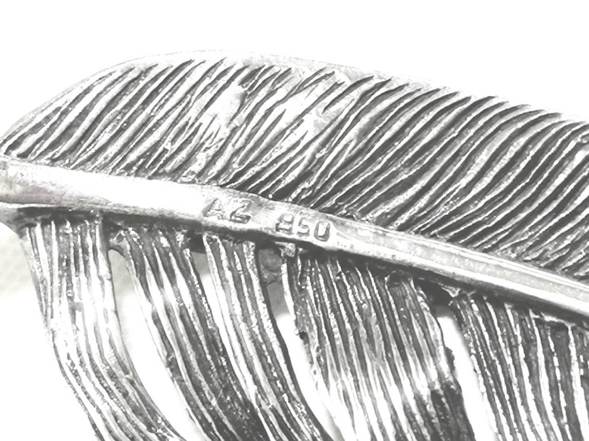 ALZUNI ビッグ フェザー シルバー925 シルバーネックレス ALZUNI ビッグ フェザー シルバー925 シルバーネックレス