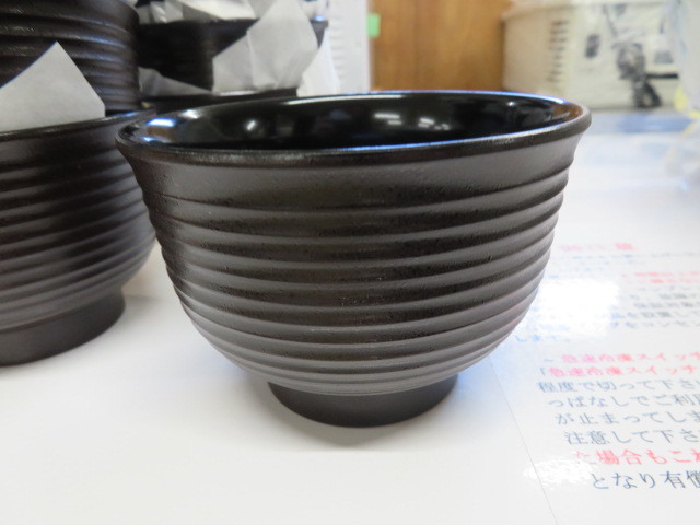 未使用 3.3寸美里荒筋汁椀 茶石目 15個セット 椀 汁椀 業務用 店舗用品 器 お椀 和食器 汁椀 和食 社員食堂 食堂 飲食店 旅館 14-43118_画像4