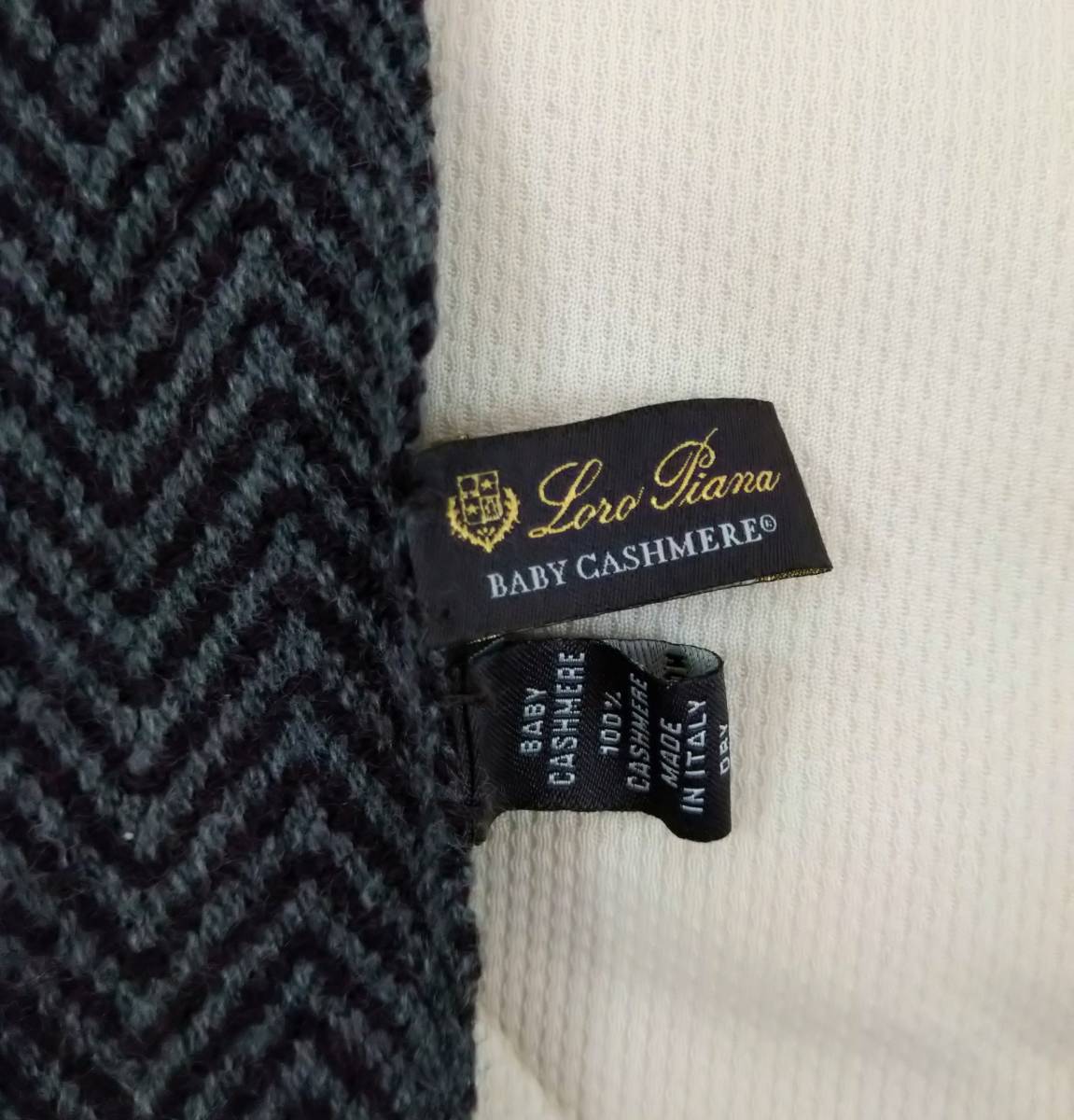 □新品15万!【即決】LoroPianaロロピアーナ/ベビーカシミヤ100%大判