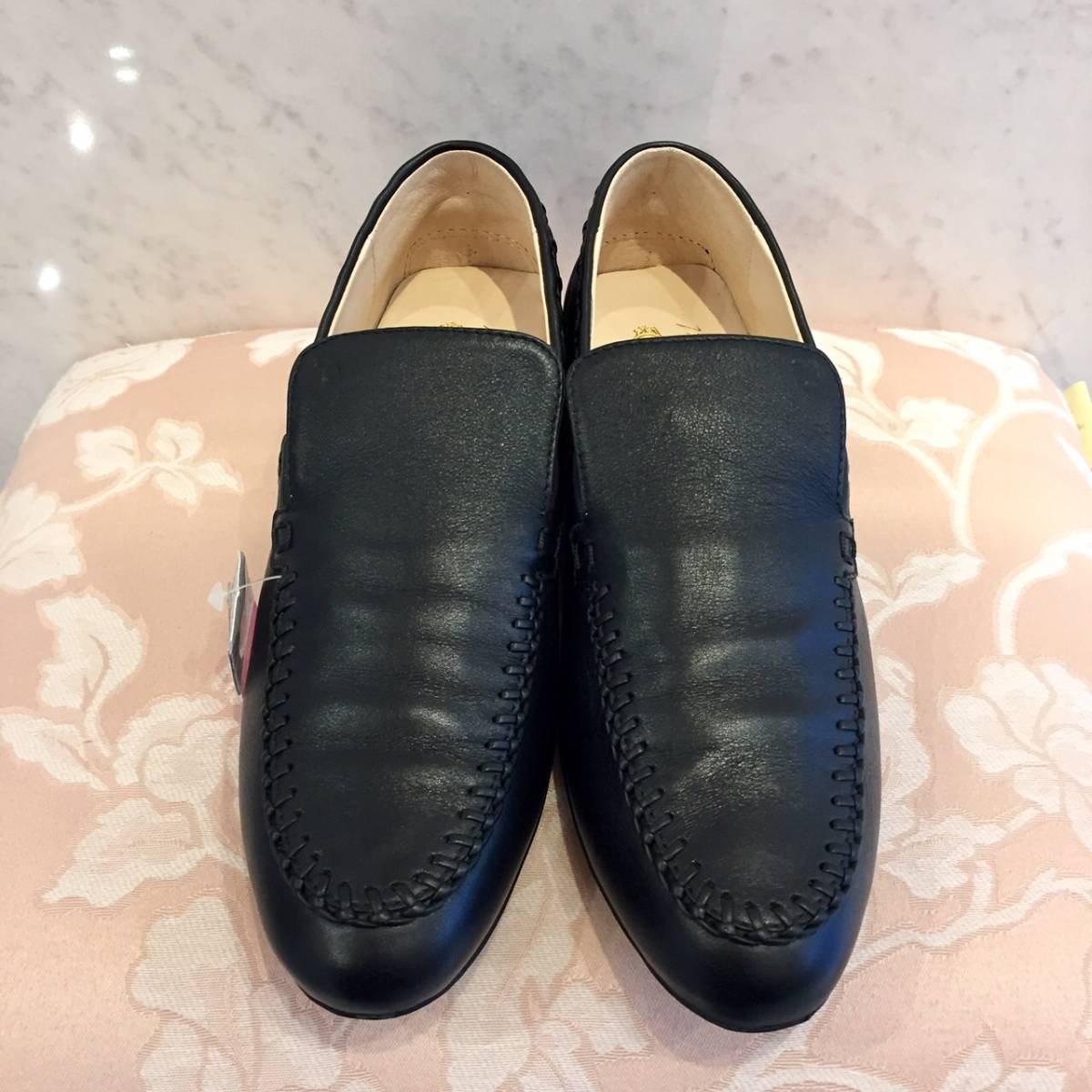 188069 TOD'S トッズ Mame Kurogouchi マメクロゴウチ コラボ商品 ドライビングシューズ シンプル 黒 BK サイズ35 1/2