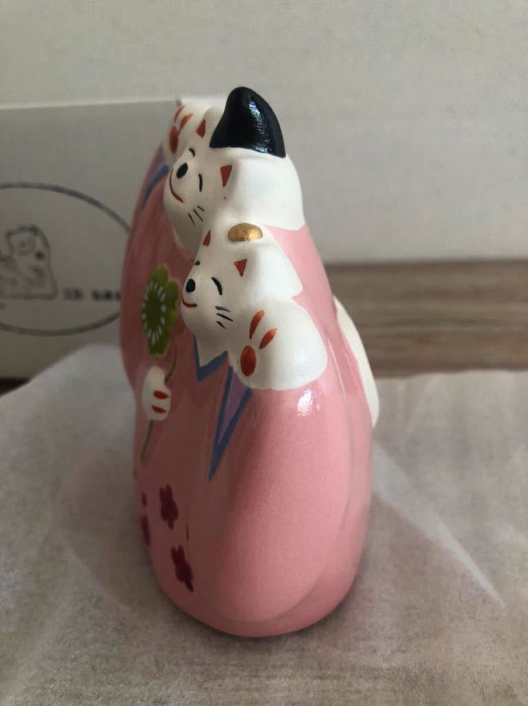 サイン入り 輪葉葉 福来る 招き猫 雛人形 おひなさま 夫婦ねこ サイン入り 輪葉葉 福来る 招き猫 雛人形 おひなさま 夫婦ねこ