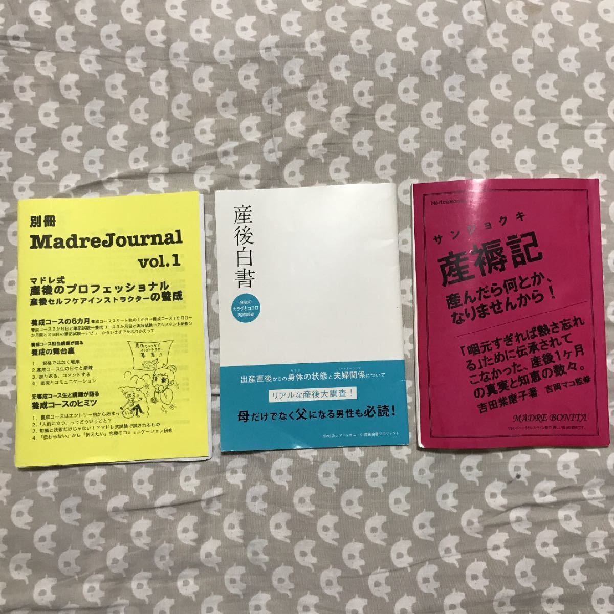 3冊セット マドレボニータ 別冊マドレジャーナルvol.1 産後白書 産褥記