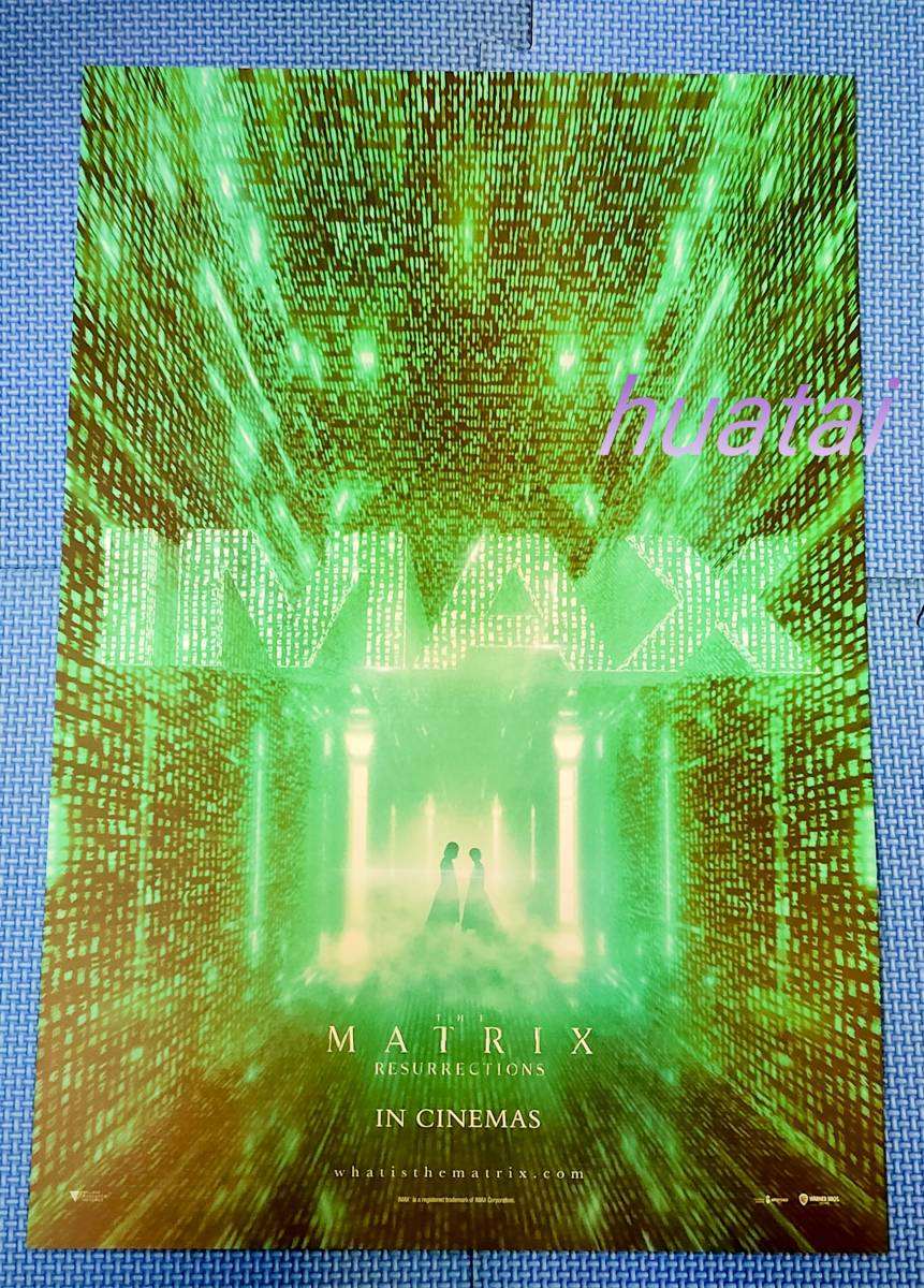 映画 マトリックス レザレクションズ The Matrix Resurrections キアヌ・リーブス IMAX A3告知ポスター_画像1