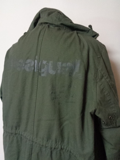 DESIGUALtesigaru Mod's Coat military jacket khaki M size 