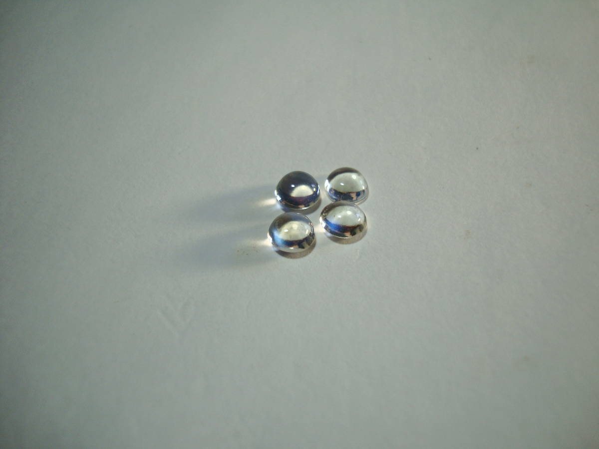 ■奇麗■天然石ブルームーン■４.５ｍｍRD■１.４２ｃｔ■４個_画像1