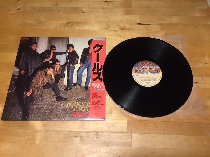 【帯付LP】COOLS / Rock'n' Roll Junky(28P-54) / ジェームス藤木 / 横山剣 / クールス / クレイジー・ケン・バンド / TORU OKI / 1983年_画像1