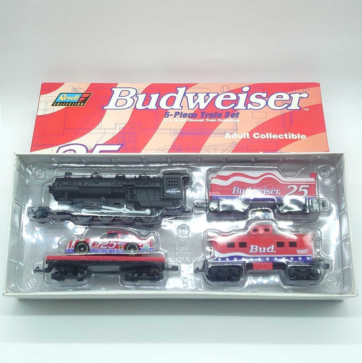 Budweiser バドワイザー Revell 5piece trainset 5ピース トレインセット 連結列車 電車 ミニカー フィギュア 海外 当時物 レア tnp-21x859_画像1