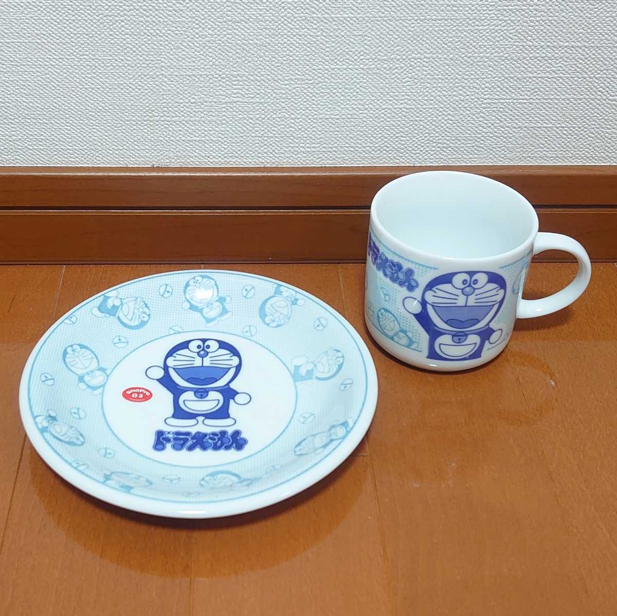 Doraemon ドラえもん ドラミ 陶器製 食器 お皿 マグカップ ティーカップ フラワー ケーキ皿 カレー皿 小学館 セット まとめ売り tnp-21x620_画像4
