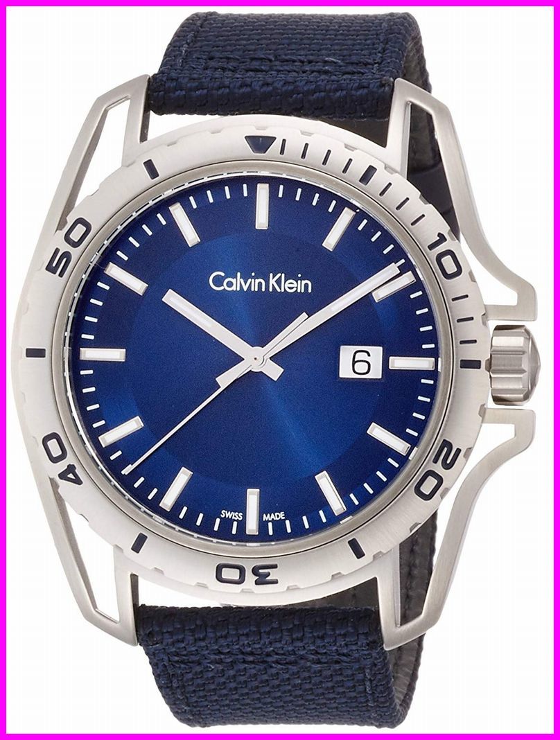 【カルバンクライン CALVIN KLEIN 】EARTH アース 10気圧防水 カレンダー ブルー 　K5Y31UVN メンズ_画像1