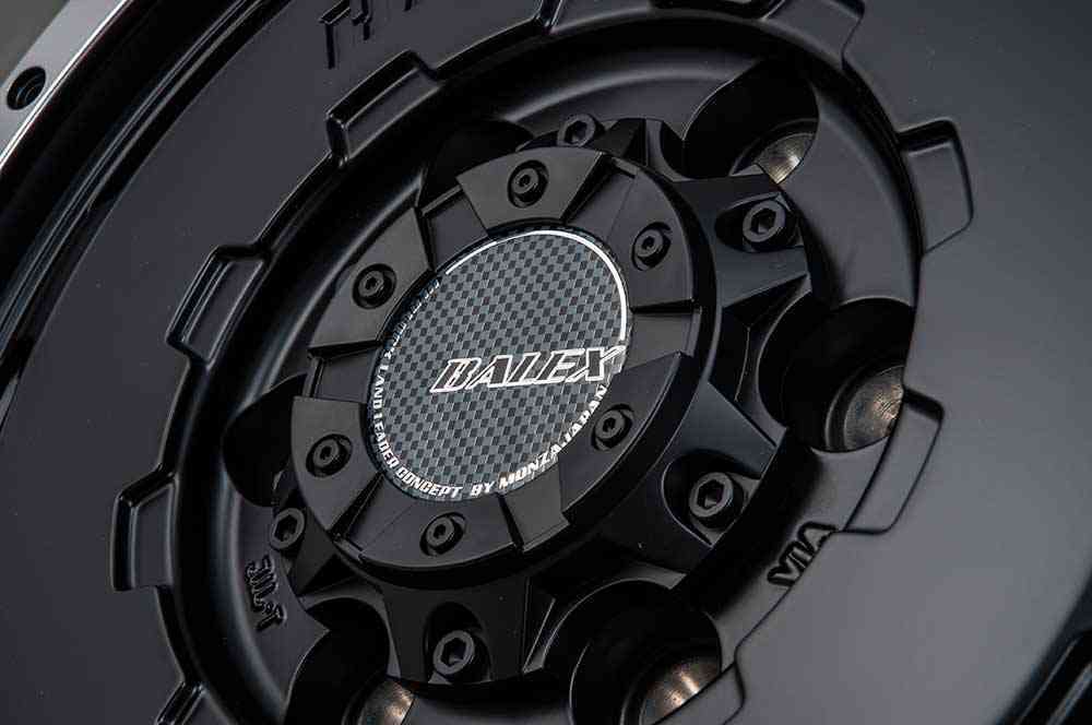 MONZA JAPAN HI-BLOCK/BALEX ホイール4本 ステラ/ステラカスタム LA系【14×4.5J 4-100 INSET45 マットブラック/リムポリッシュ】_画像4