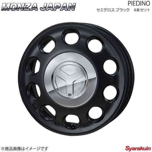 MONZA JAPAN PIEDINO ホイール4本 デリカD：2 MB15S【14×4.5J 4-100 INSET45 セミグロスブラック】_画像1