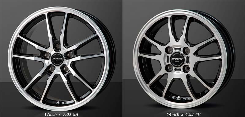 MONZA JAPAN JP-STYLE/R10 ホイール1本 プリウス 20系【17×7.0J 5-100 INSET50 パールブラック/フランジカットポリッシュ】