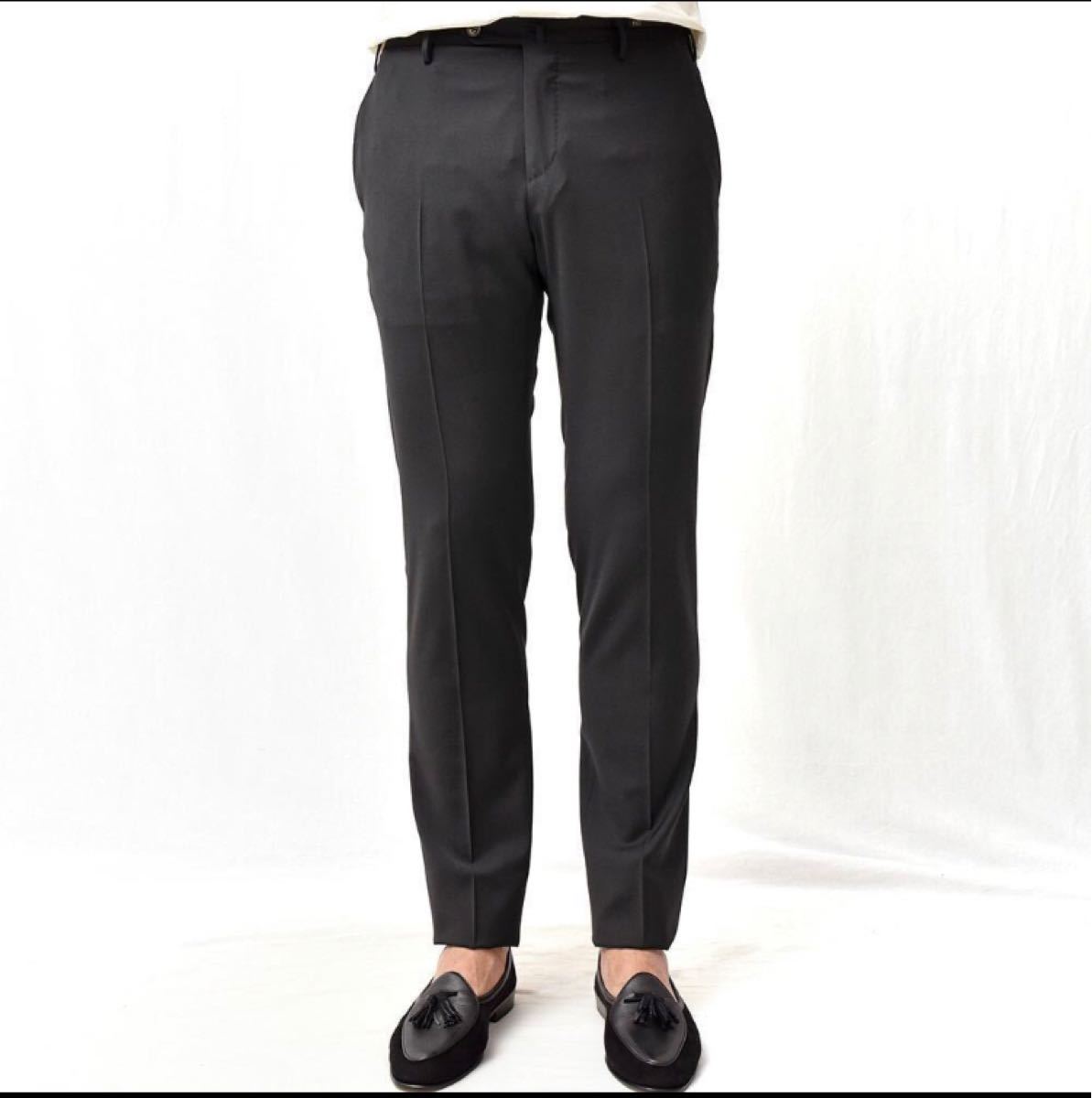 PT01 EVO FIT ネイビーウールスラックス パンツ 48 定価4.5万円