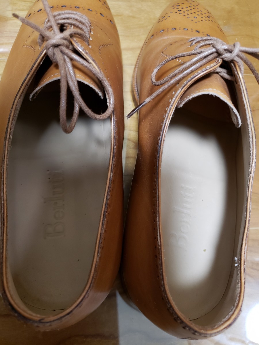 ハーフ ヤフオク! ベルルッティ セミブローグ ブラウン 6.5 - Berluti