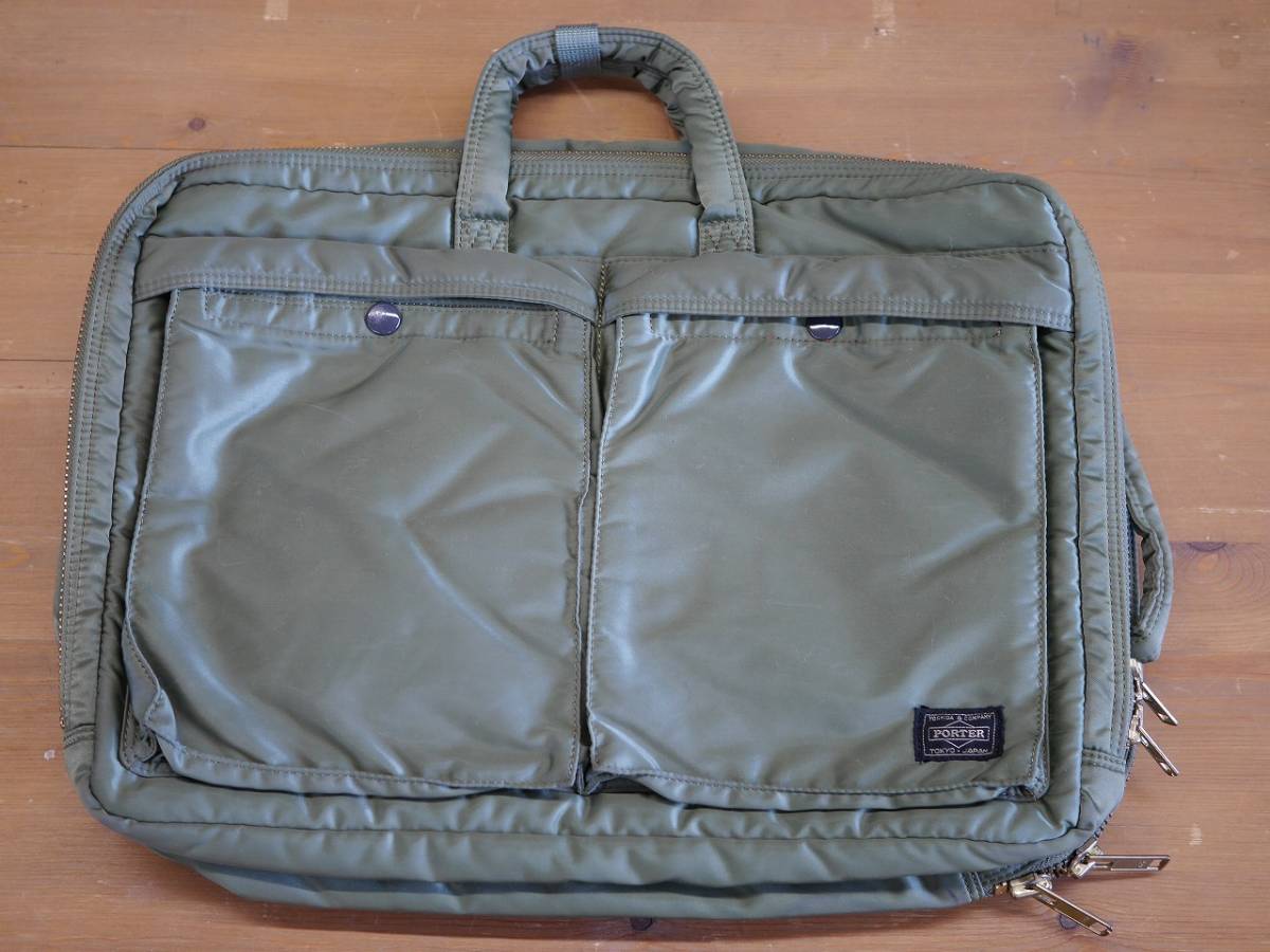 販売一掃 PORTER ショルダー ブリーフケース セージグリーン 2点まとめ