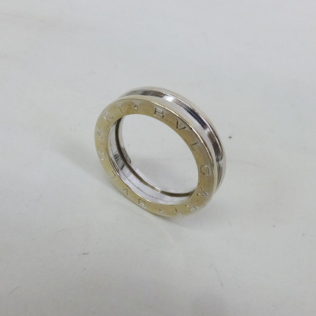 1円★中古【BVLGARI】ブルガリ リング 指輪 ビーゼロワン B-ZERO1 750 約7.8g 15号 WG ホワイトゴールド ブランドジュエリー_画像4