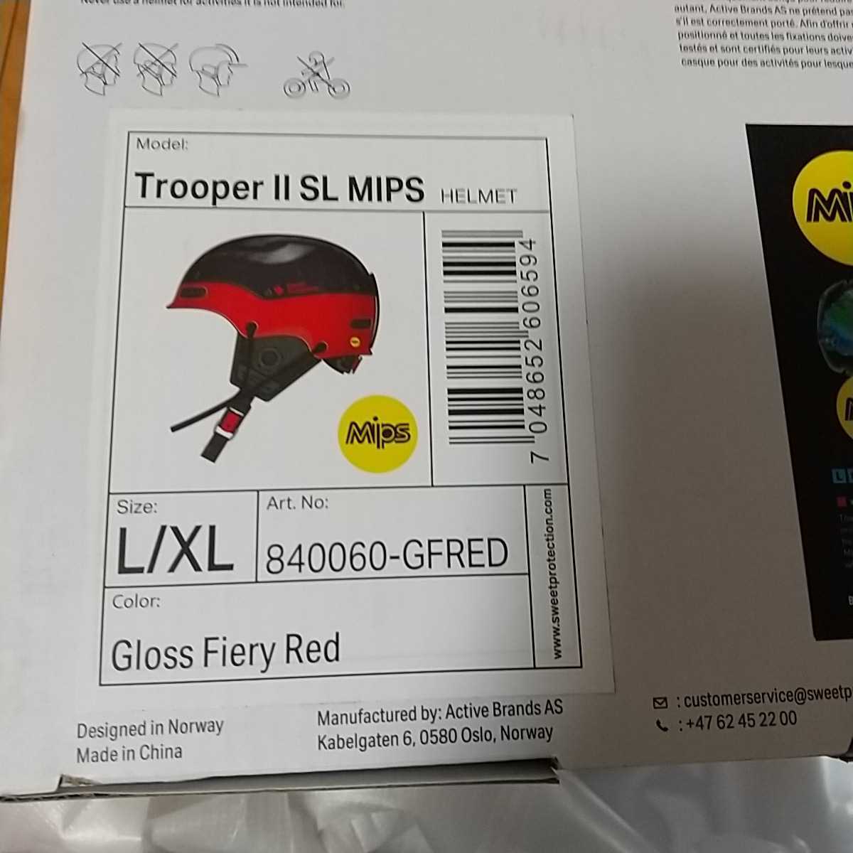 Sweet Protection Trooper II SL MIPS Helmet L/XL Gloss Firery Sweet Protection Trooper II SL MIPS Helmet L/XL Gloss Firery