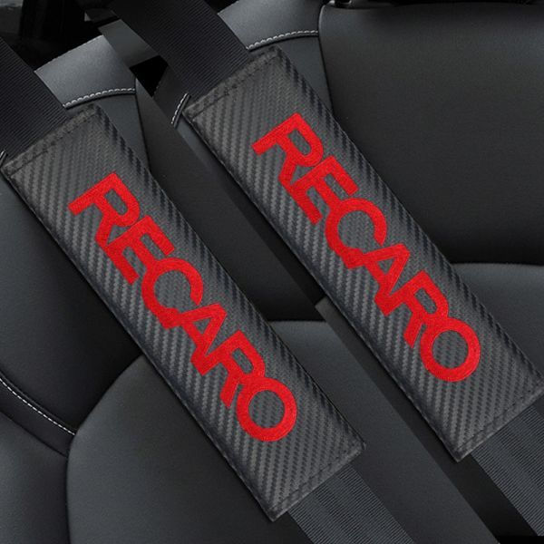 【送料140円】【カーボン　赤 レッド】レカロ シートベルト カバー 肩パット RECARO NISMO 無限 ドア ストライカー 1JZ 2JZ S13 STI TRD_画像2