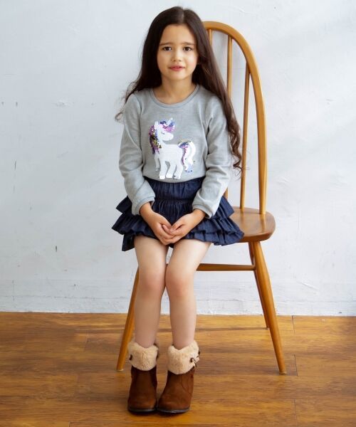  новый товар Y5489 Kumikyoku anyFAM 20cm формальный замша кожа с мехом ботинки детский девочка Brown высокий каблук ботиночки - обувь чай цвет 