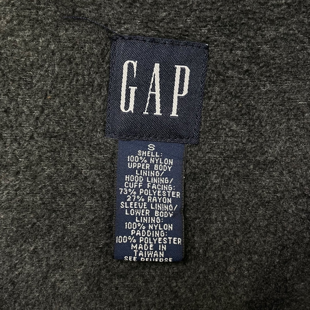 90s OLD GAP ナイロン アノラック ジャケット S レッド フリース プルオーバー パーカー ギャップ ギア 80s 00s 古着 オールド ビンテージ_画像6