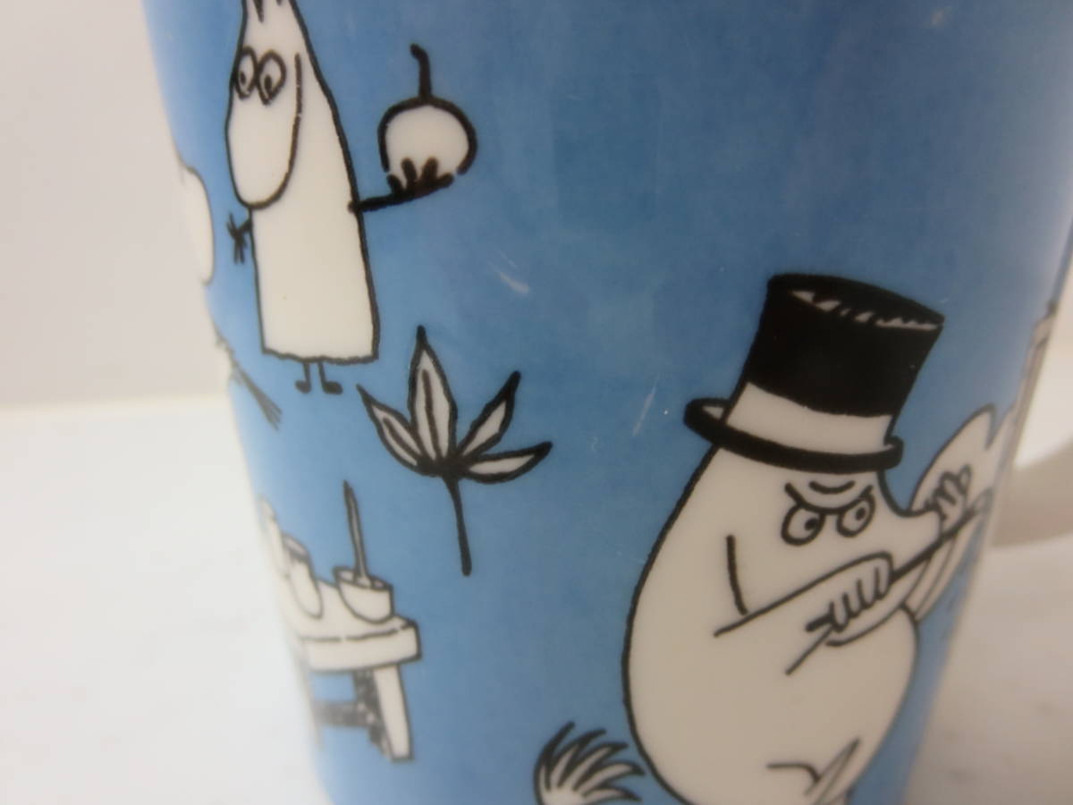 【希少!】ARABIA Moomin mug blue (Moomins painting) 1990-96'_画像7