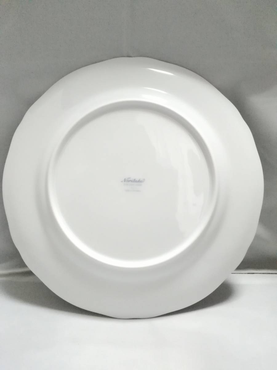 未使用◇自宅保管 ノリタケ レースウッドゴールド ディナープレート 27CM 大皿 NORITAKE ※ペア可_画像4