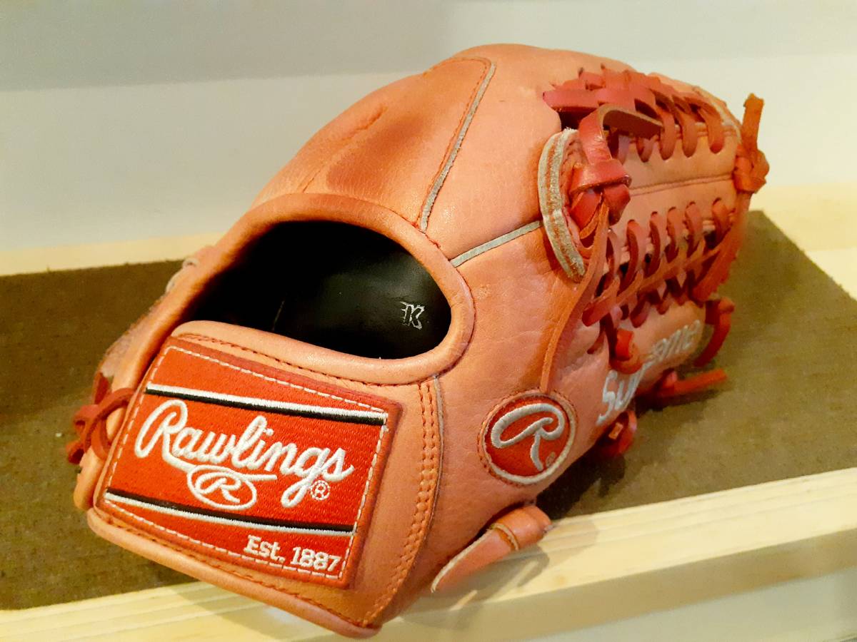 【今週末のみ特価 更に4000円引き】ローリングス Rawlings シュプリーム supreme コラボ グローブ オールラウンド 希少な1品の画像1