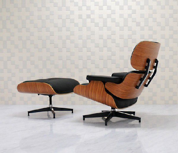 イームズラウンジチェア 本皮仕様 ブラック×ローズウッド オットマン sofa ソファ ソファー eames パーソナルチェア_画像3