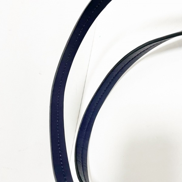 モラビト MORABITO トートバッグ - PVC(塩化ビニール)×レザー ネイビー×アイボリー×ライトパープル バッグ_画像6