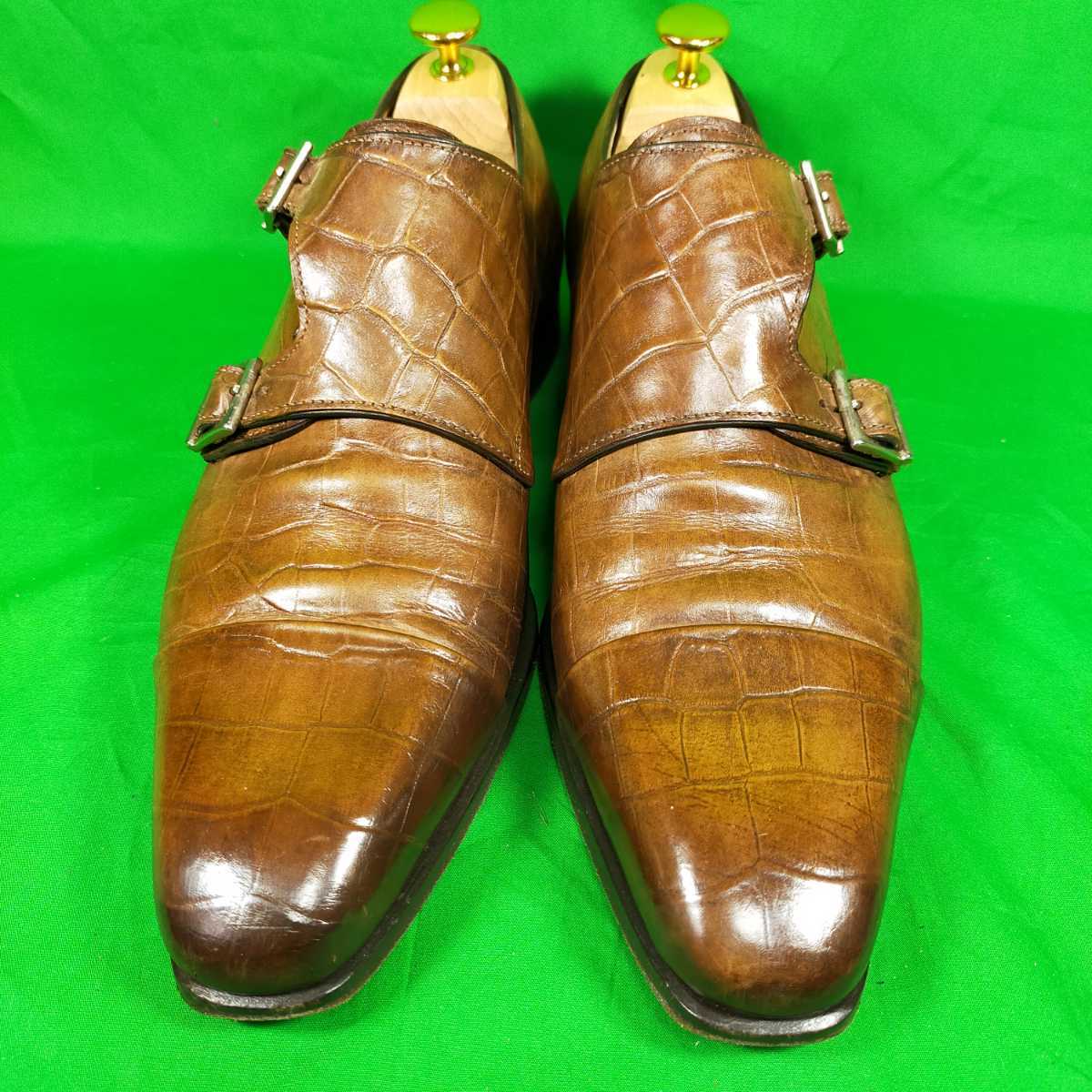 即決 FRANCESCO BENIGNO 約25.5cm フランチェスコベニーニョ クロコ型