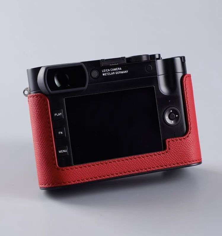 Yahoo!オークション - 新品 本革 LEICA ライカ Q2 用 カメラケース 青