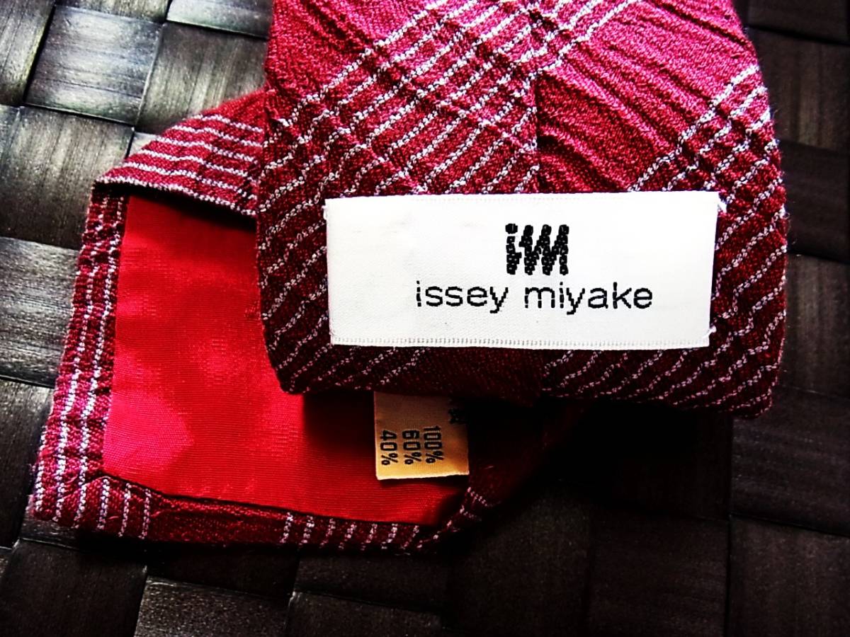 [ beautiful goods only ] limited exhibition!# brand necktie #1289# solid woven [ Miyake one raw ] Issey Miyake 