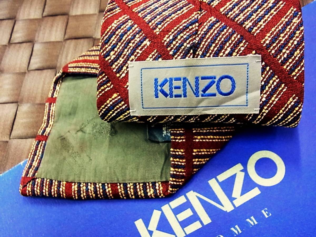 【美品のみ】限定出品！■ブランド ネクタイ■1554■ケンゾー【KENZO】_画像3