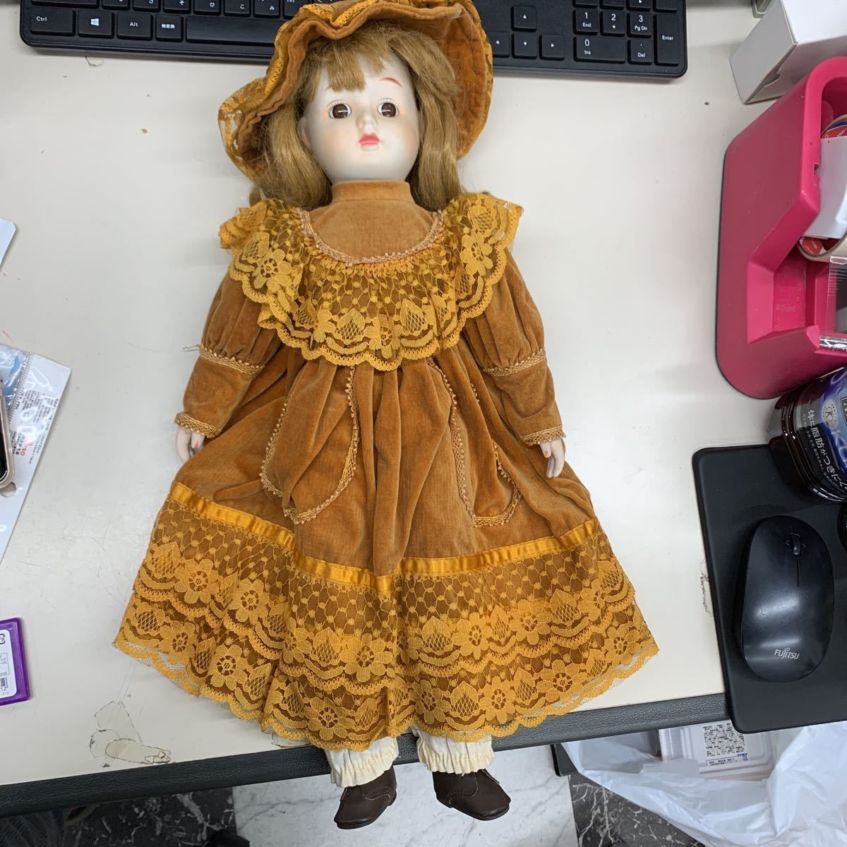 【アンティーク】2 西洋人形　全長50cm