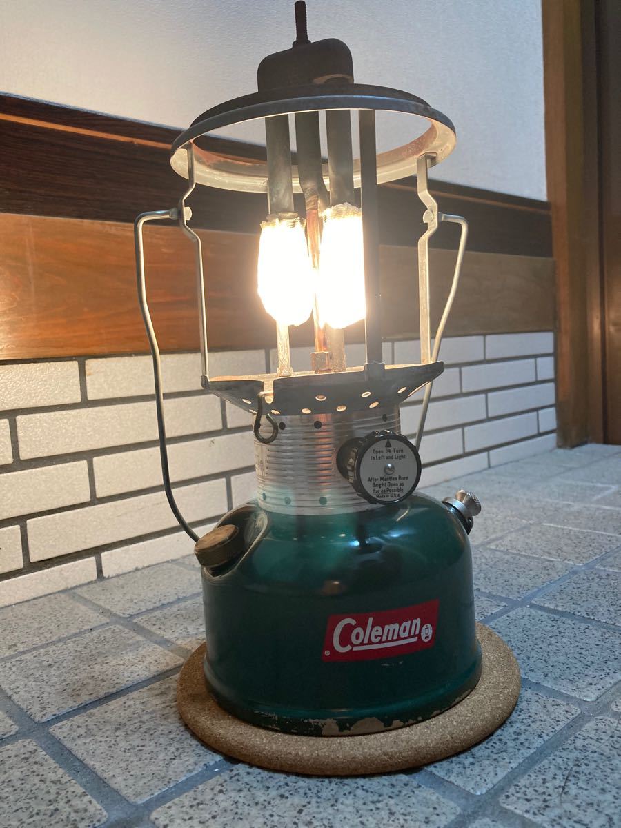 整備済】 コールマン 220F パイレックスグローブ 美品 1964年9月 元箱