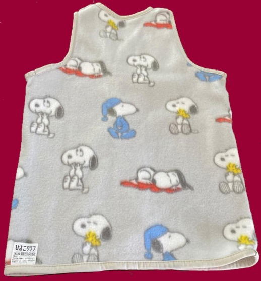  Snoopy SNOOPY. warm fleece sleeper <FLEECE SLEEPER>| magazine appendix. unopened goods 