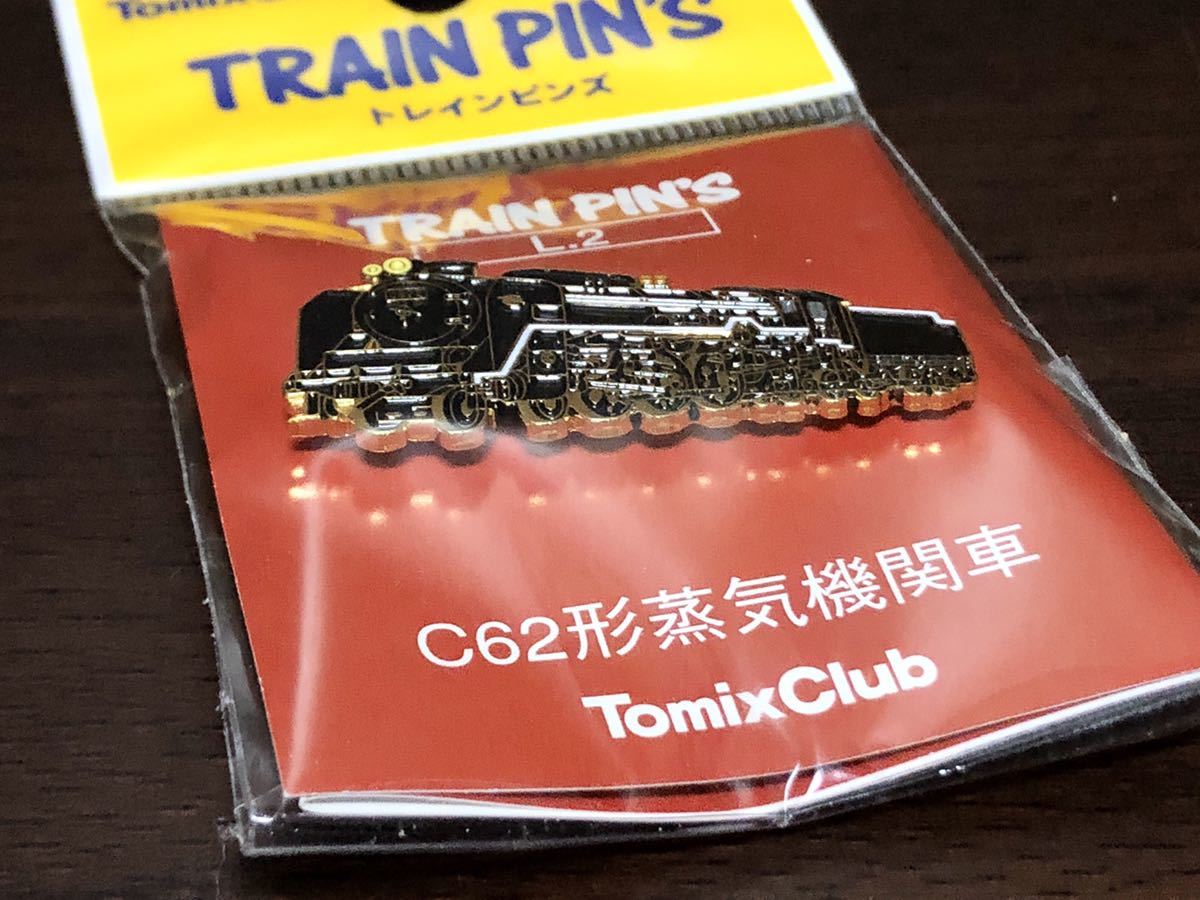 Tomix Club TRAIN PINS C62形 蒸気機関車 C62 トレイン ピンズ ピンバッジ 2C2 TOMY トミー 鉄道_画像3