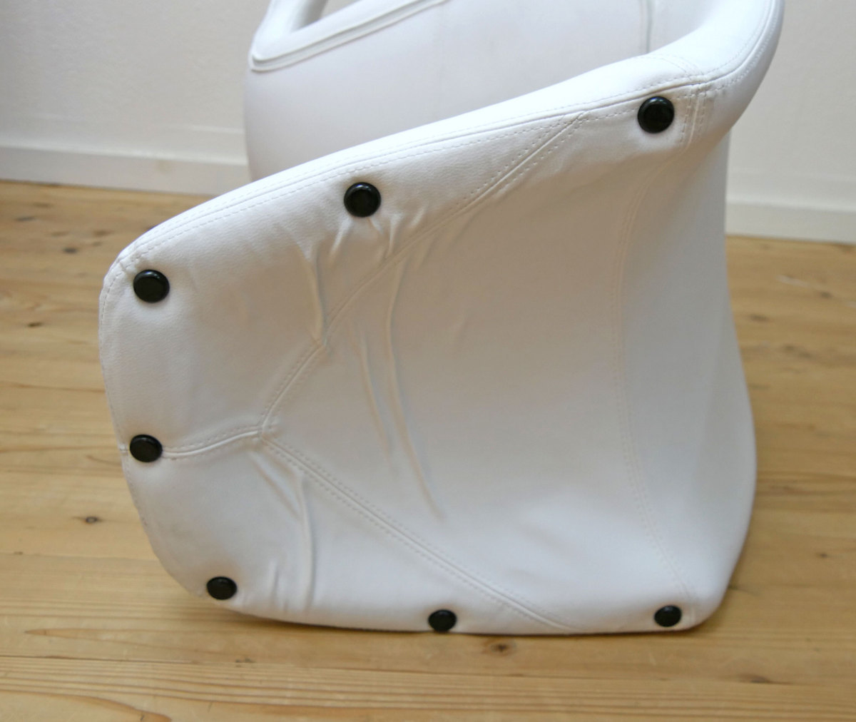 デザイナーズチェア パントンチェア風デザイン イタリア製 Prince＆Princess Chair レッド＆ホワイト2脚セット 座面高 約47cm_画像9